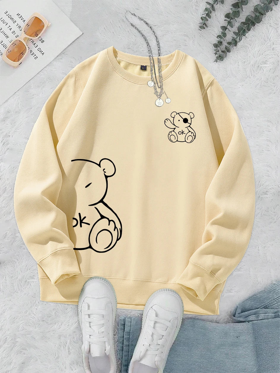 Unisex Cat Sweater β Minimalist Oversized Sweater with Cat Line Print